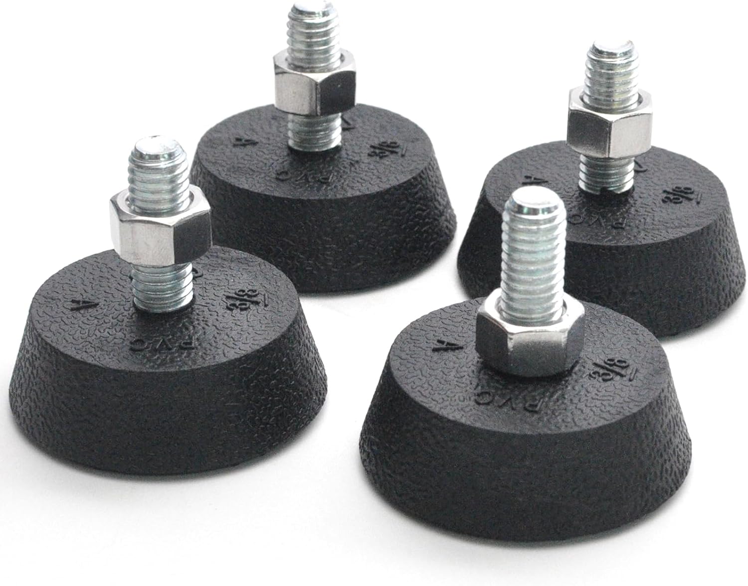 (4 Pack Upgrade 3/8" Spin Bike Foot Pads Compatible with Peloton Bike Replacement Parts Non-Slip Shock-Absorbing Leveling Feet with Sound-Proof Rubber for Exercise Bike Leveling - Image 6