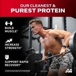 MuscleTech ISO Whey Isolate Protein Powder, Chocolate – Post Workout Gym Supplement for Lean Muscle Gain, Body Building Weight Gainer & Recovery – 25g Protein, BCAA, EAA & 0 Added Sugar – 2lbs