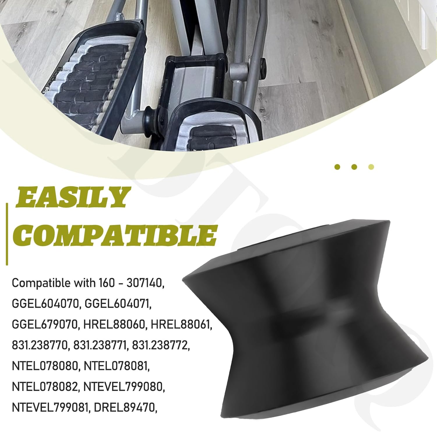 238880 Elliptical Leg Roller Compatible with NordicTrack E7sv - NTEL Series, Gold's Gym 510, HealthRider 8.5ex, Proform 20.0 , Prespective XP 160 Series, Freespirit 160, ReebokRL 10.0 Cross Trainer - Image 7