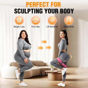 Fabric Resistance Bands for Working Out – Exercise Bands for Women and Men, Booty Bands for Legs and Glute, Yoga, Pilates, Rehab, Fitness and Home Workout