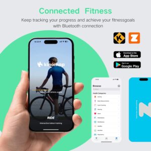 BARWING Stationary Exercise Bike for Home Workout, 5 IN 1 Foldable Indoor Cycling Bike for Seniors, 350LB Capacity, 16-Level Magnetic Resistance, Seat Backrest Adjustments