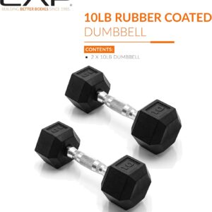 CAP Barbell Coated Dumbbell Weight | Multiple Options Pairs & Sets