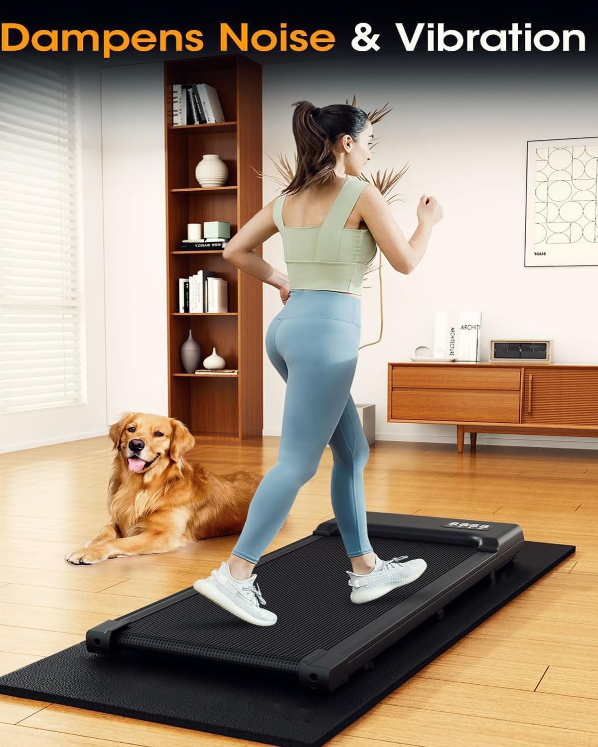 Treadmill Rowing Machine Mat for Carpet Floors 84x36,Adapted to Yosuda Rowing Machine,1/4 Thick Mat for Hardwood Floors, for Under Treadmill on Carpet,Exercise Equipment Mat,Noise Shock Absorption - Image 5