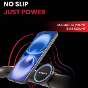Bike Mount Stroller Phone Holder for MagSafe – Universal Magnetic Phone Mount for Stroller, Treadmill, Golf Push Cart, Steering Wheel, Peloton Bike & Tread – Exercise Accessories for iPhone