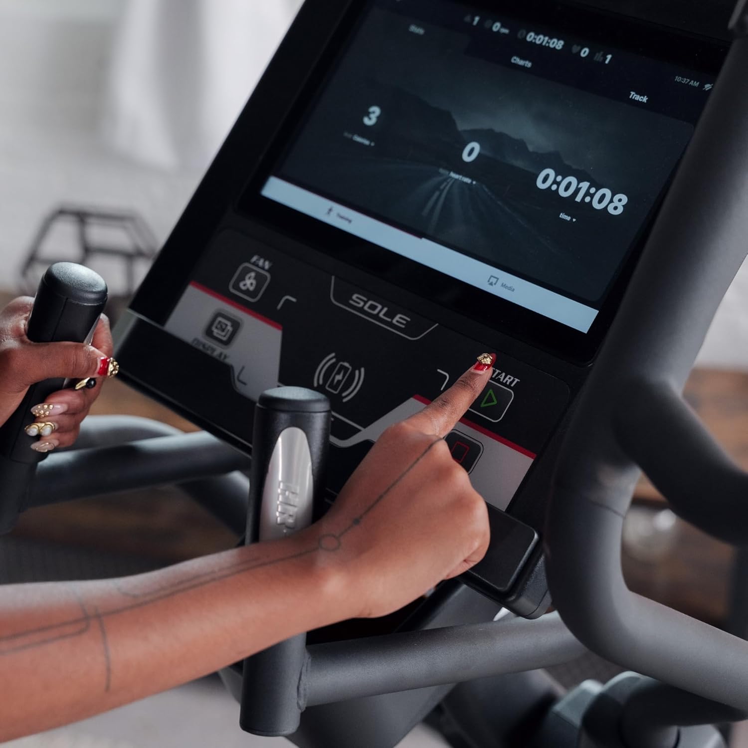 SOLE Fitness Elliptical Exercise Machines, Models E25, E35, E95, E95S, E98, Elliptical Machines for Home Use, Home Exercise Equipment for Cardio Training, Work from Home Fitness Stepper Machine - Image 3