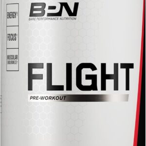BARE PERFORMANCE NUTRITION BPN Flight Pre Workout, Supports Energy and Mental Focus, Improved Endurance & Muscle Pumps with CarnoSyn® Beta Alanine, Mango, 30 Servings