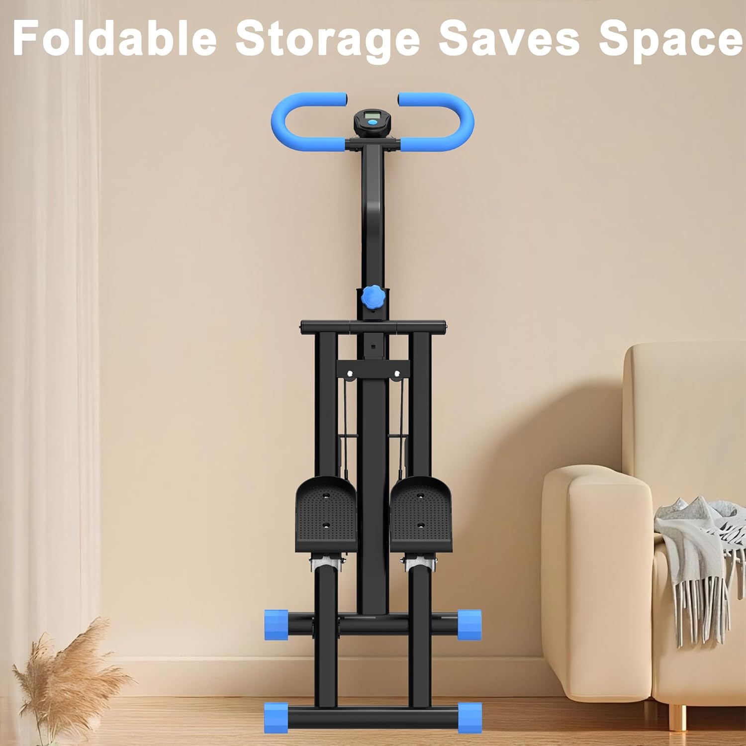 Stair Stepper for Home-Upgrade Vertical Climber Workout Machine for Full-Body Exercise Climber Fitness Equipment with Stable Frame Adjustable Handlebar - Image 9