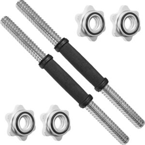 A2ZCARE Standard Dumbbell Handles, 1 inch Dumbbell Handles, Adjustable Dumbbells Handles 1 inch Pair Fit Weight Plate 1 inch – Multiple Options 14 to 24 inch
