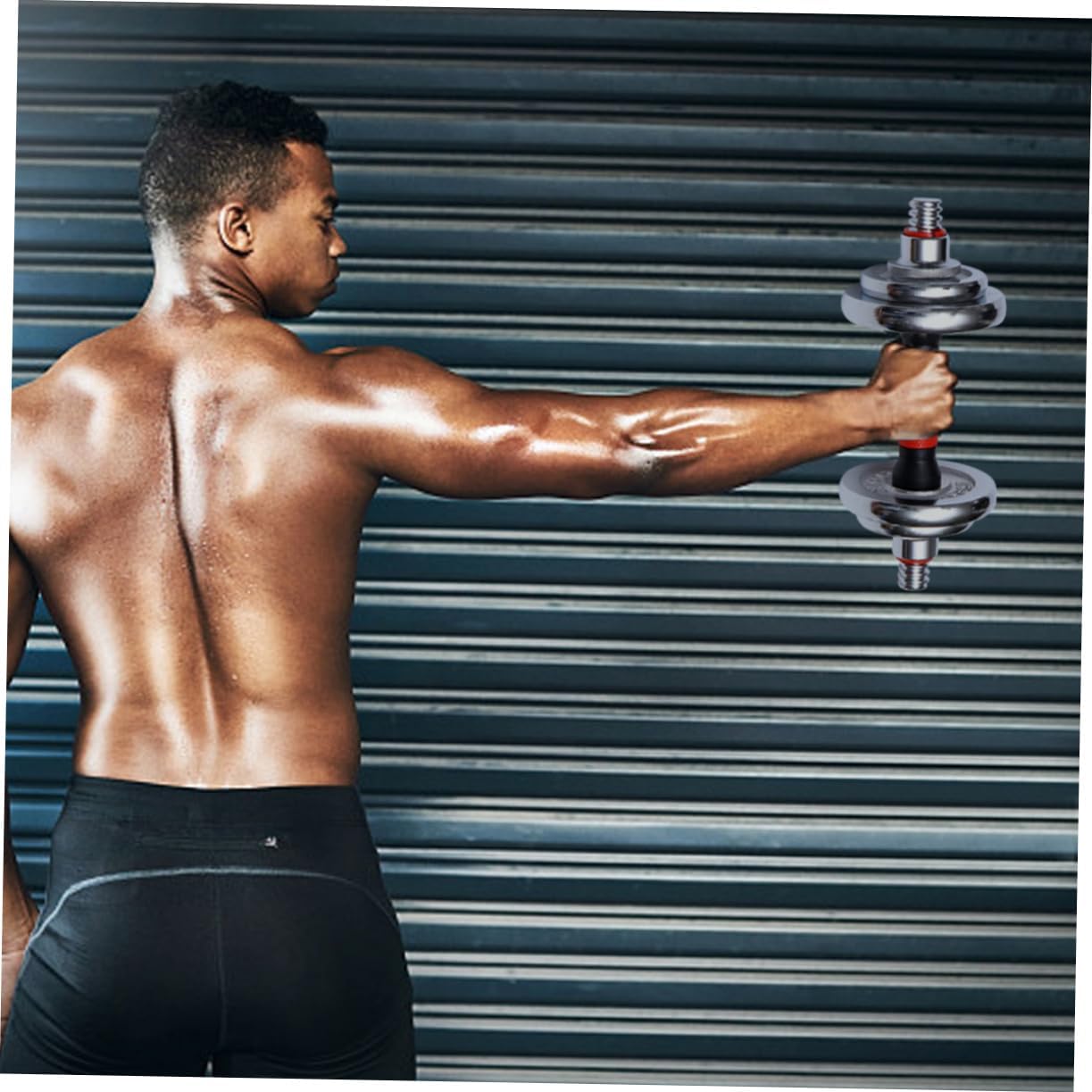 1Pair Electroplated Dumbbell for Home Gym Professional Workout Equipment for Body Sculpting Solid with Textured Grip for Exercise - Image 5