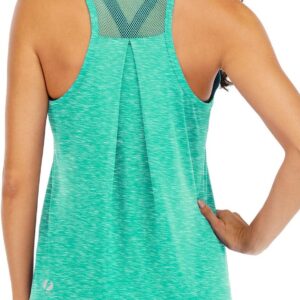 ICTIVE Workout Tops for Women Loose Fit Racerback Mesh Backless Muscle Tank Running Shirts