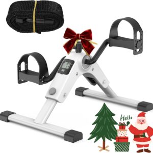MOMODA Under Desk Bike Pedal Exerciser with LCD Display Portable Mini Exercise Bike for Arm and Leg
