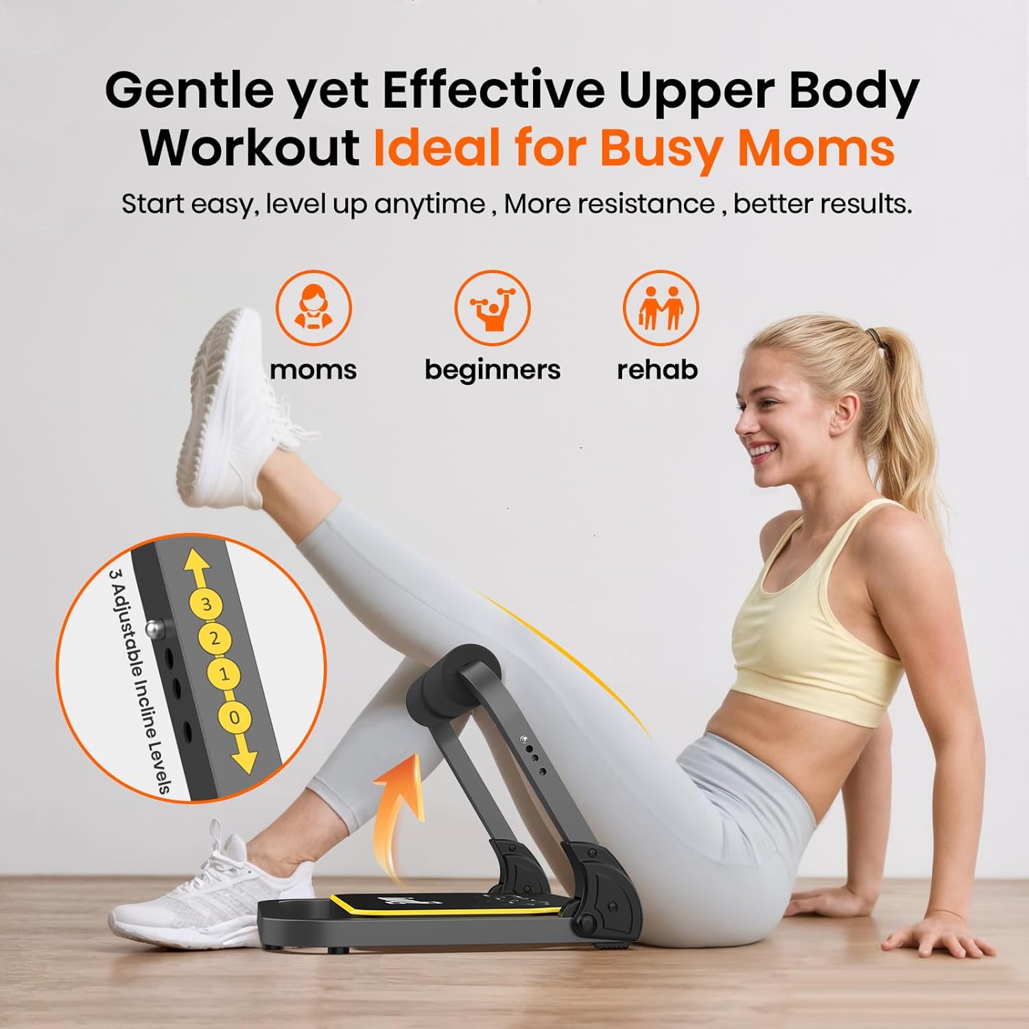 Ab Workout Equipment, Ab Machine for Stomach Workout, Ab Trainer Machine for Home, Sit Up Machine with Resistance Bands and 330 LBS Weight Capacity, Ab Crunch Machine for Home Exercise - Image 4