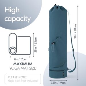 Yoga Mat Bag Carrier – Multi-Functional Gym Bag with Water Bottle Pocket – Versatile Yoga Carrier with Adjustable Strap