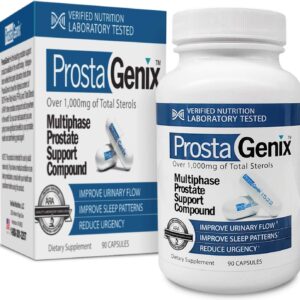 ProstaGenix Multiphase Prostate Supplement-Featured on Larry King Investigative TV Show – Over 1 Million Sold -End Nighttime Bathroom Trips, Urgency, & More. 90 Capsules