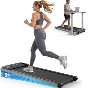 Walking Pad Treadmill with Incline, 2.5 HP Under Desk Treadmill for Home Office Small Spaces, 3 in 1 Walking pad, LED Display