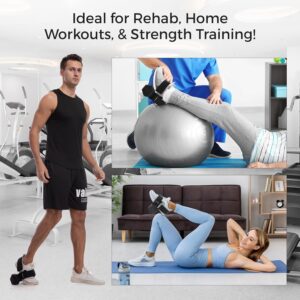 Dumbbell Foot Attachment for Leg Workout, Tibialis Trainer, Adjustable Foot Dumbbell Attachment Straps for Gym Trainer and Beginners（1pc-black)