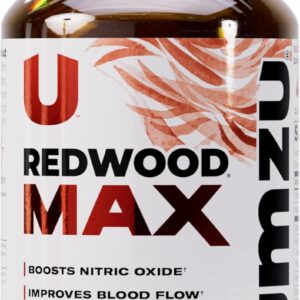 UMZU Redwood Max Nitric Oxide Booster, 1-Month Supply – Advanced Nitric Oxide Supplement with Fitnox Blend, Pine Bark, Resveratrol & Tart Cherry – Promotes Healthy Circulation, Energy and Recovery