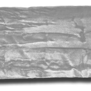 Handmade Luxe Serenity Eye Pillow – All-Natural Flaxseed – Unscented – Weighted Eye Mask for Yoga, Meditation, Hot & Cold Therapy – Silver – TEP-SV