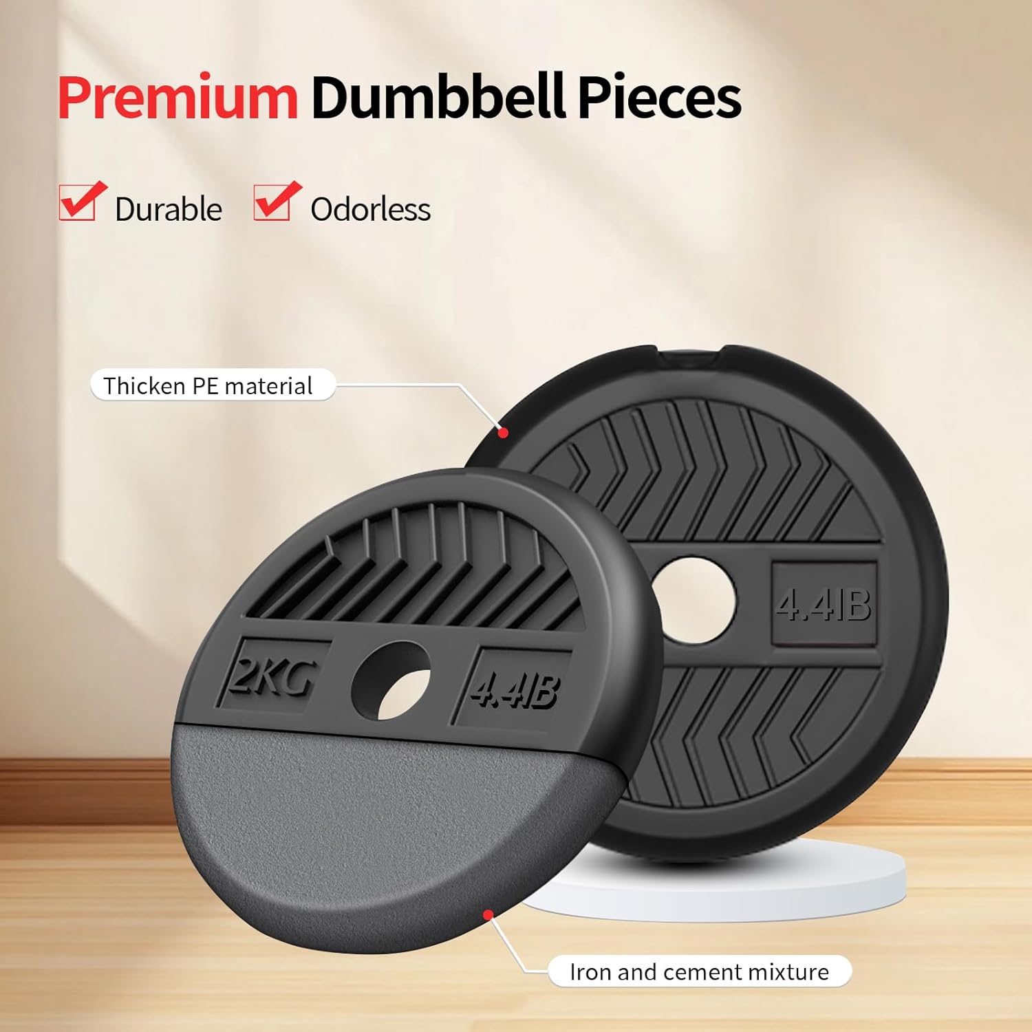 Adjustable Dumbbells,20/30/40/60/80lbs Free Weight Set with Connector, 4 in1 Dumbbells Set Used as Barbell/Kettlebells/Push up Stand, Fitness Workout Equipment for Home Gym for Youth,Women/Men - Image 3