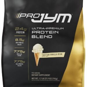 JYM Supplement Science Pro JYM Tahitian Vanilla Protein Powder – Whey Protein Isolates, Casein, & Milk Protein, Lean Muscle Building for Men & Women, 22 Servings
