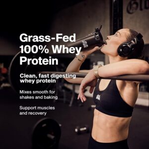 Muscletech Grass-Fed Whey Protein Powder (Deluxe Vanilla, 1.8LB) – Whey Protein Smoothie & Milk Shake Mix Supports Muscle Gain & Recovery – 20g of Whey Protein for Women & Men – Non-GMO & Gluten-Free