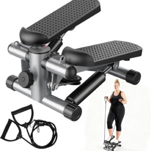 AidolyMini Stepper Machine for Indoor Fitness, Portable Home Gym Stepper for Full Body Workout, 300LBS Capacity