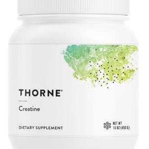 THORNE Creatine – Micronized Creatine Monohydrate Powder – Support for Muscles & Cognitive Function* – for Women & Men – Unflavored – NSF Certified for Sport – 5 g per Serving – 90 Servings