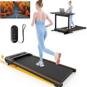 Walking Pad with Incline, Under Desk Treadmill for Home, 2.5 HP Portable Treadmills with Incline, Compact Treadmill Small Running Pad with LED Display, Remote Control
