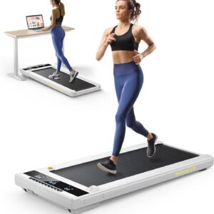 Walking Pad with Incline, Under Desk Treadmill, Portable Treadmills for Home/Office, Walking Jogging Running Machine 300 lbs Capacity with LED Display, Remote Control/App Control
