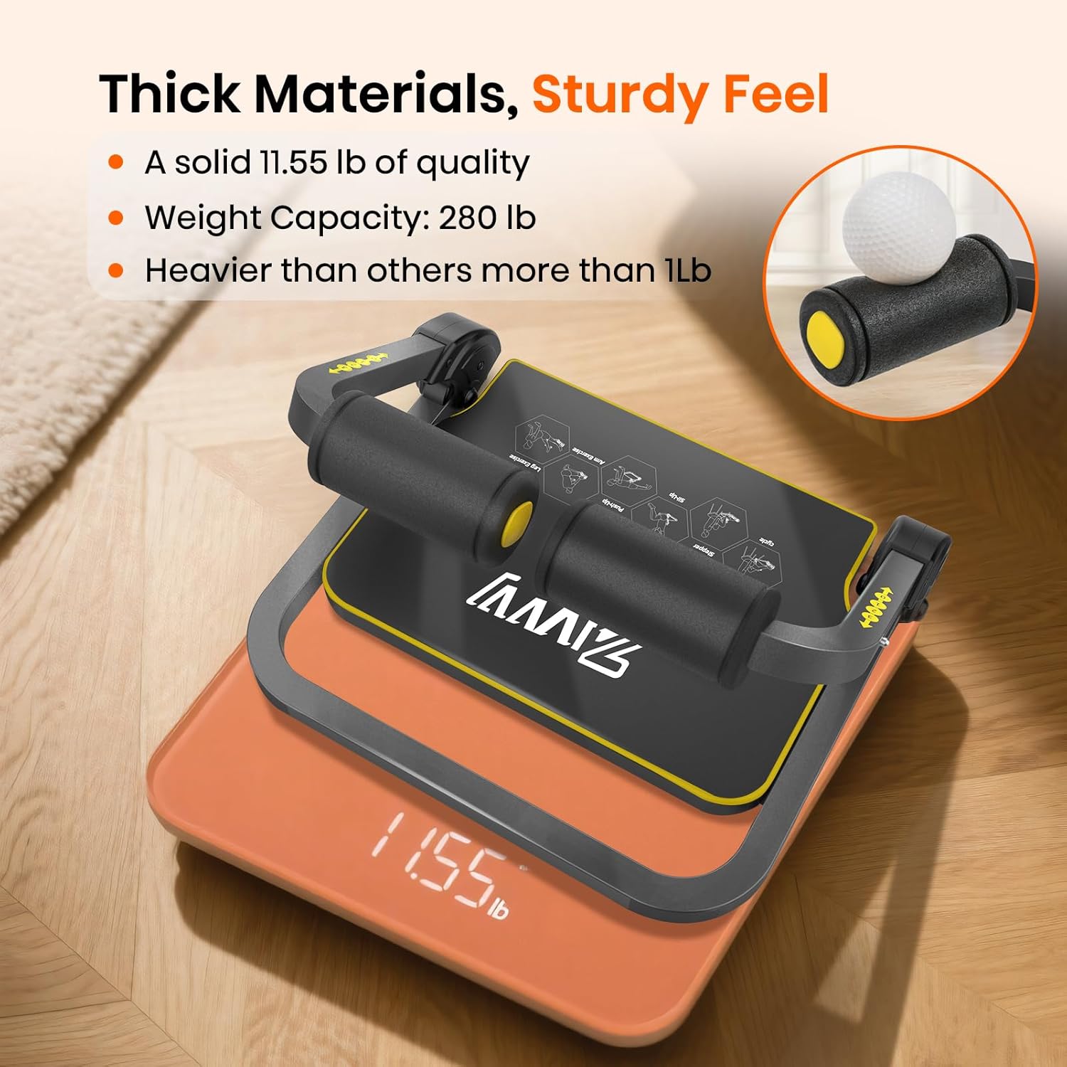 Ab Workout Equipment, Ab Machine for Stomach Workout, Ab Trainer Machine for Home, Sit Up Machine with Resistance Bands and 330 LBS Weight Capacity, Ab Crunch Machine for Home Exercise - Image 6