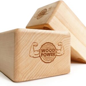 WOODPOWER BalanceBlocks – Handstand Blocks & Yoga Block in One – Bodyweight Training, Gymnastics, Acrobatics, Yoga, Yoga prop and accessory, Lightweight, Good for Travel, Premium European Quality (Pack of 2)