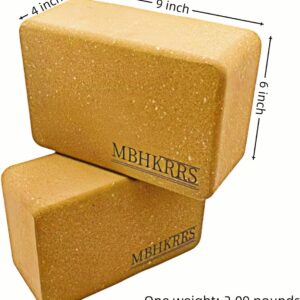 Yoga Block – Fine-Grain Cork Block, Yoga Equipment, Home Gym Accessory, Pilates Tool, Lightweight for Travel, Extra Firm Workout Accessory with Comfortable Edges