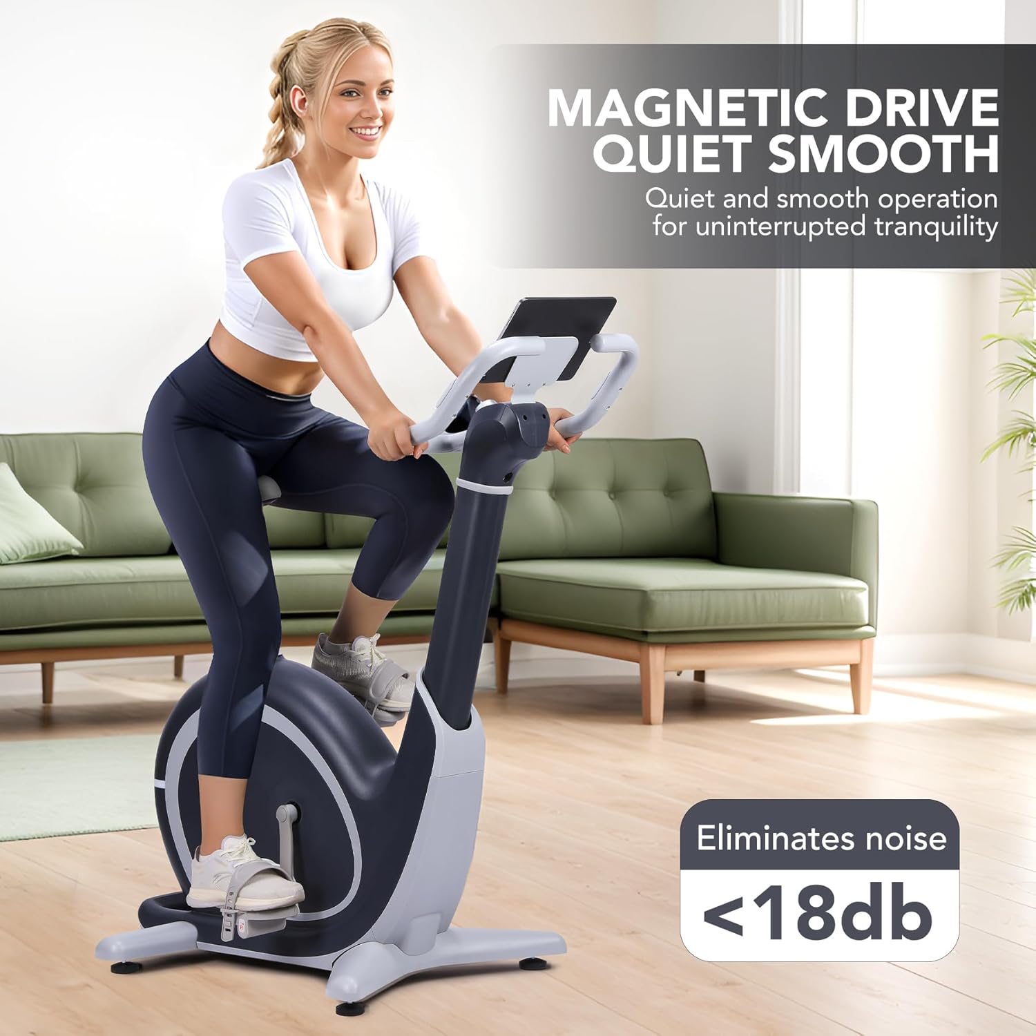 Exercise Bike, PioneerWorks 36 Levels Magnetic Resistance Exercise Bike with 350 Lbs Weight Capacity, Smart Indoor Cycling Bike for Cardio Workout and Cycle Training - Image 6