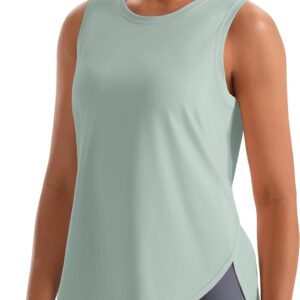 JOYSPELS Ice Silk Workout Tank Tops for Women Cool-Dry Sleeveless Loose Fit Yoga Shirts Athletic