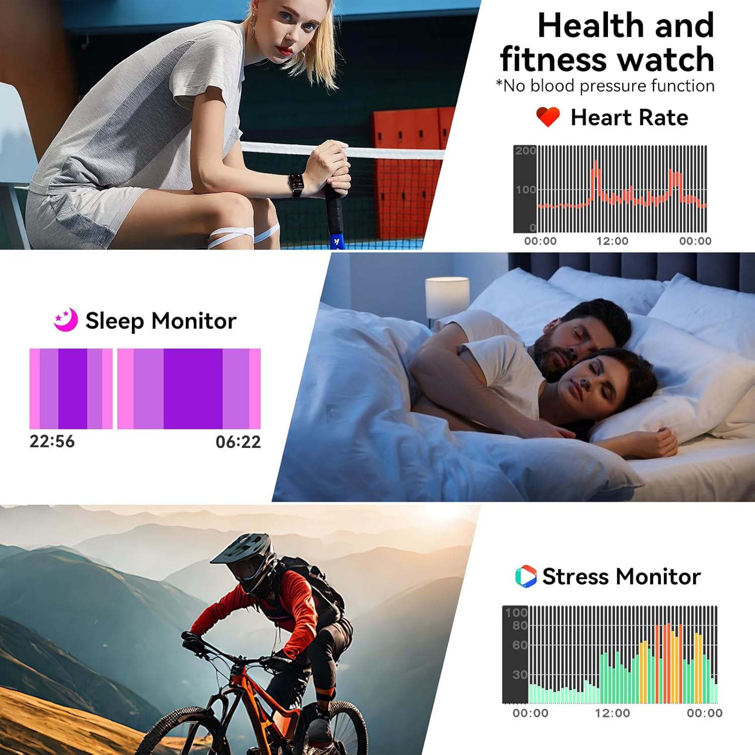 Smart Watch for Men Women, 1.83" HD Touchsreen, Bluetooth Calling, 5 ATM Water-Resistance, 130+ Sports Modes, Health, Fitness & Sleep Tracker, Timer, Fitness Watch for Android/iOS, Blue - Image 5