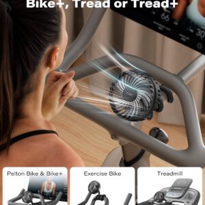 A2C 4.7-Inch Big Cooling Fan for Peloton Bike Bike+ or Tread, 16.5″ Long Bendable Arm, Rechargeable 4000mAh Battery, 360° Rotation, 3 Speeds, fits Treadmill Exercise Workout Stationary Cycling Bikes