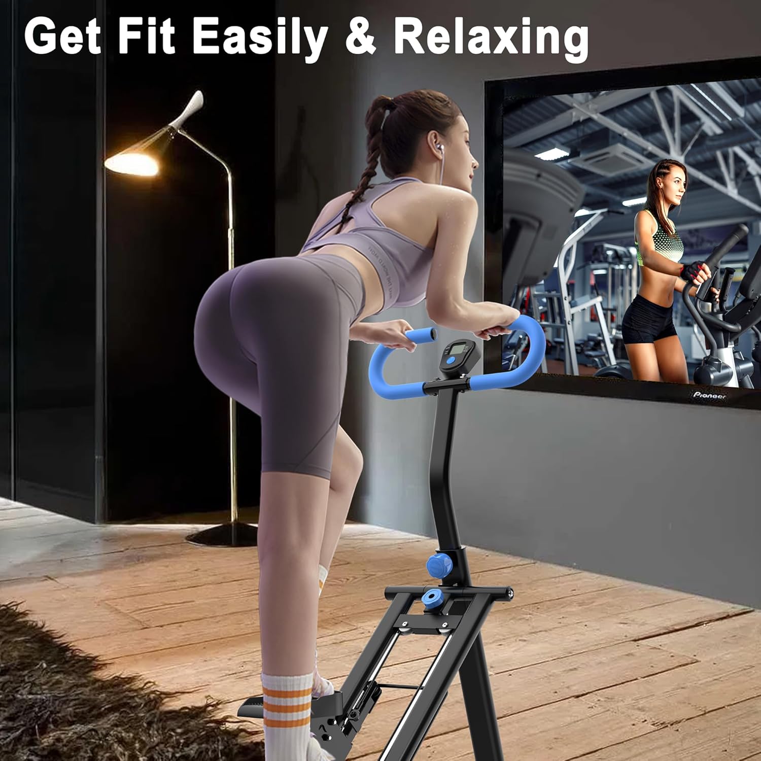 Stair Stepper for Home-Upgrade Vertical Climber Workout Machine for Full-Body Exercise Climber Fitness Equipment with Stable Frame Adjustable Handlebar - Image 7