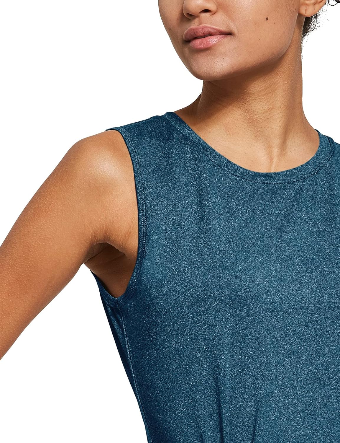 baleaf Workout Tank Tops for Women Sleeveless Running Athletic Loose Fit Yoga Tops Active Shirts Sports Gym Exercise - Image 3