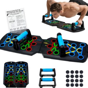 Push Up Board,Portable Dismountable 17 in 1 Push Up Bar at Home Gym,Professional Muscle Training Equipment is Available for Men and Women,The Ideal Gift for Fitness Enthusiasts,Pushup Board Set
