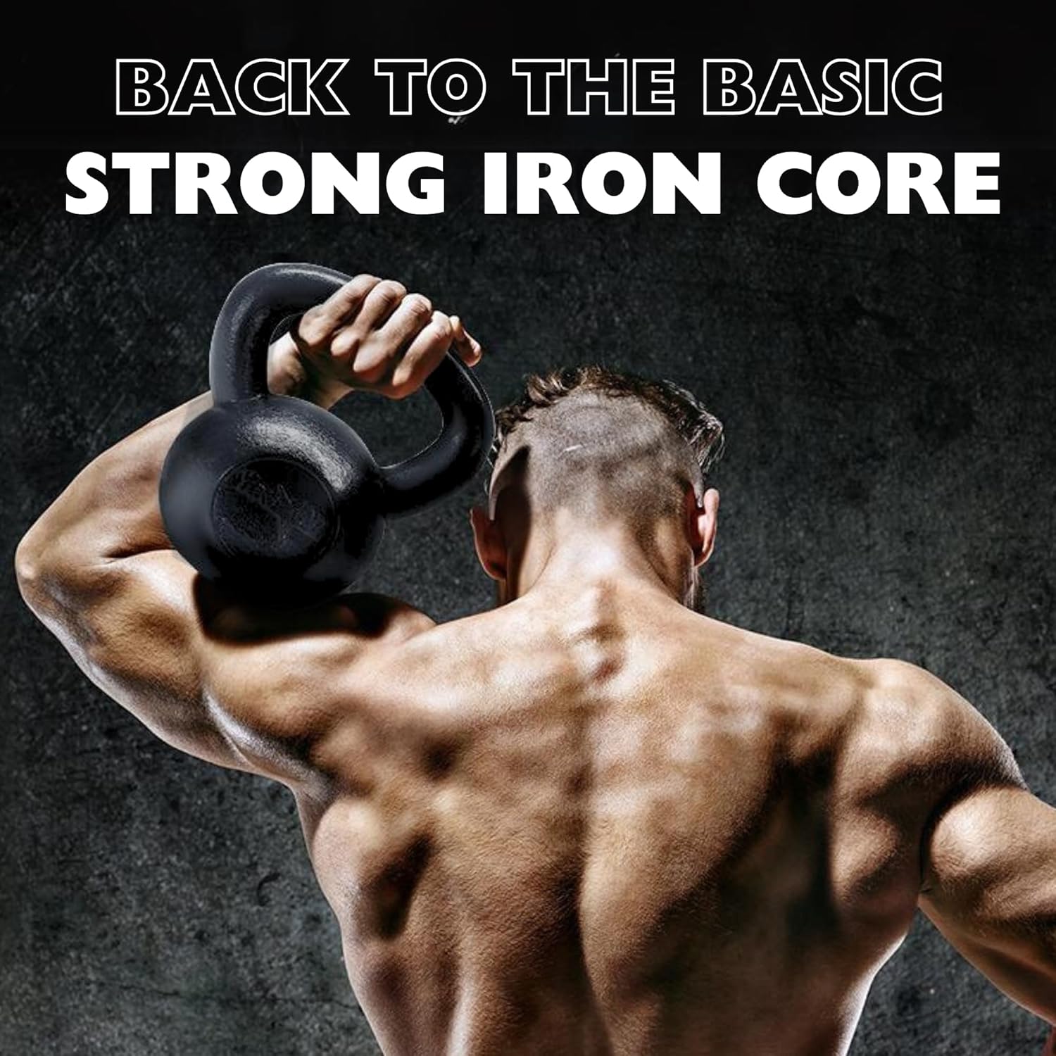 Yes4All Cast Iron Kettlebell, Strength Training Kettlebells 5-80 Lb (5,10,15,20,25,30,35,40,45,50,60,70,80 Lb) for Full Body Workout, Push up, Strength Training - Single & Kettlebell Set of 2 for Men - Image 5