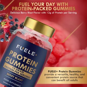 Whey Protein Gummies – Mixed Berry Flavour, 12g High Protein per Serving – Protein Powder Alternative, No Added Sugar, Vegetarian, Convenient Whey Protein Supplement, Muscle Recovery