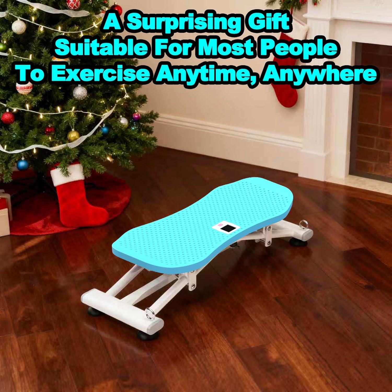 KINMAC Indoor Ski Simulator with Resistance Bands - Balance Board Home Gym Sliding Machine for Full-Body Cardio, Non-Slip Base, Core & Leg Workout Trainer - Image 8