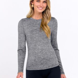 ANRABESS Womens Long Sleeve Workout Quick Dry Fitted Yoga Gym Athletic Shirts