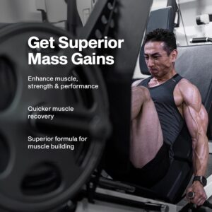 MuscleTech High Protein Mass Gainer for Men & Women – Clean Protein Powder Shakes for Weight Gain, Muscle Building & Recovery with Creatine Monohydrate – Vanilla Milkshake, 5.15 Pound