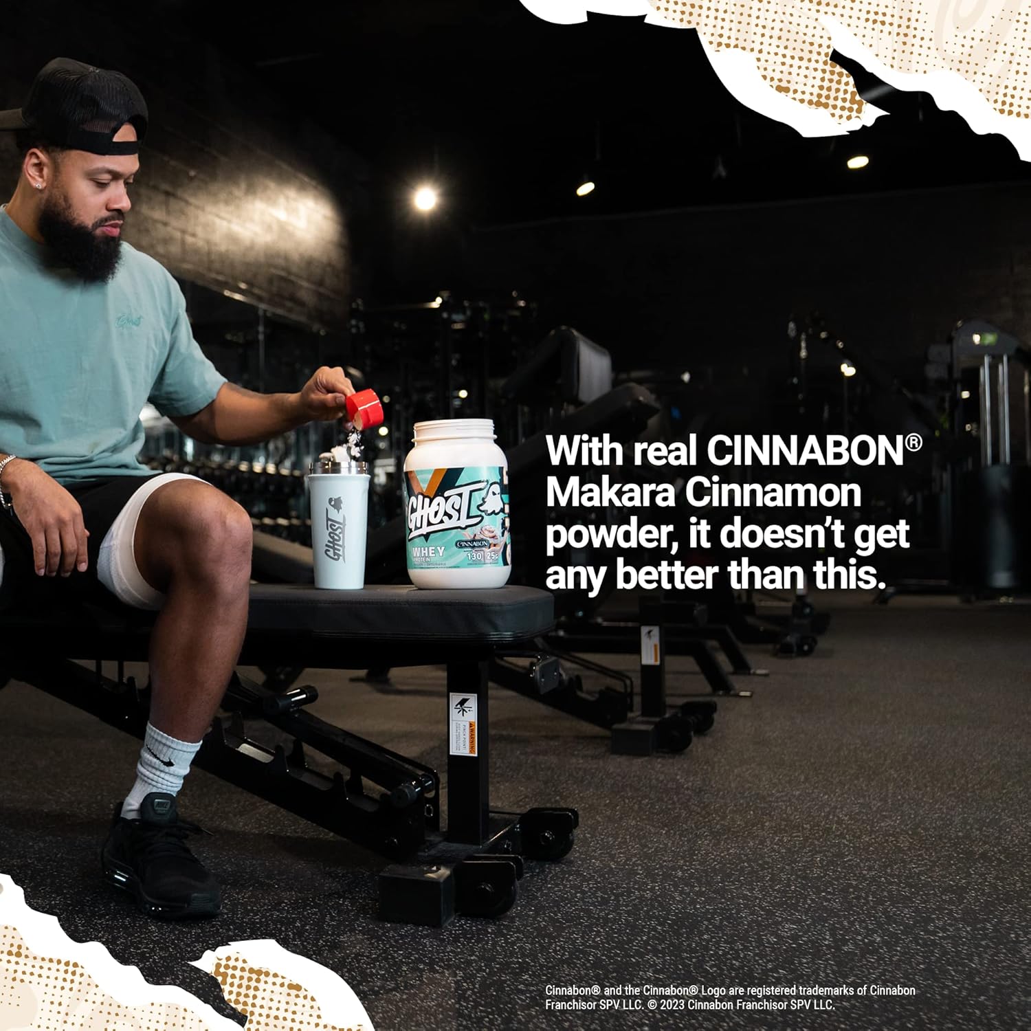 GHOST Whey Protein Powder, Cinnabon - 2LB, 25G of Protein - Cinnamon Roll Flavored Isolate, Concentrate & Hydrolyzed Whey Protein Blend - Post Workout Shakes - Soy & Gluten Free - Image 5