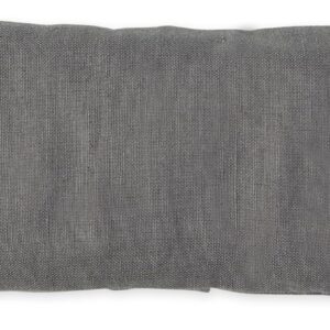 Bucky Linen Hot & Cold Eye Pillow, Natural Buckwheat Filling, Gray, 8×3.5-inch