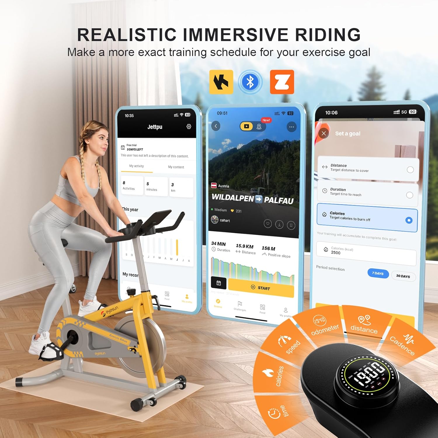 Exercise Bikes for Home,Indoor Cycling Bike with Adjustable Friction,Brake Pad Resistance Silent Belt Drive,330lbs Weight Capacity &Upgraded Version Seat for Home Cardio&Weight Loss - Image 5