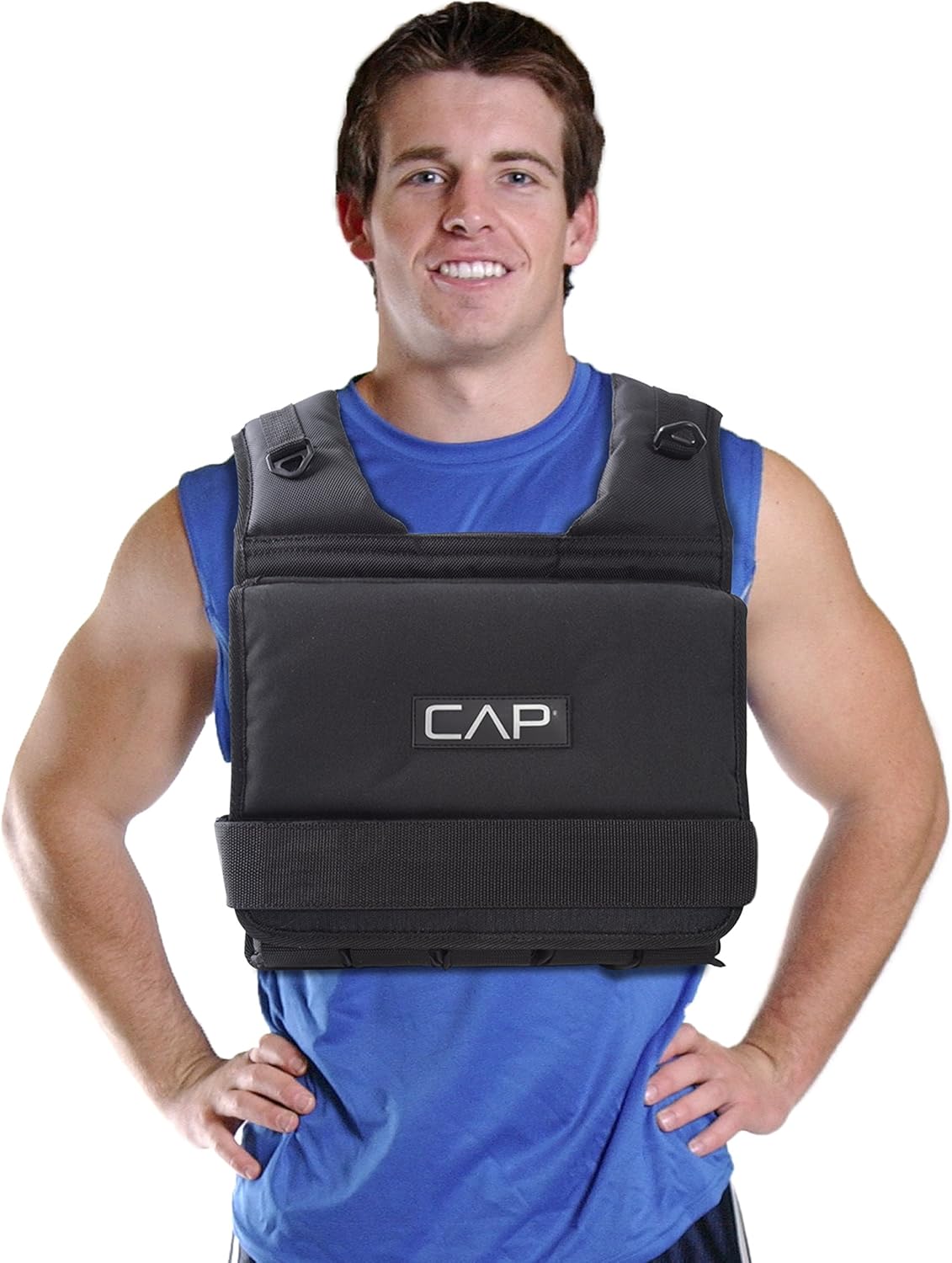 CAP Barbell Adjustable Weighted Vest | 20-150 lbs | Heavy-Duty Workout Vest with Removable Iron Weights for Strength Training, Cardio, Running, and Calisthenics - Image 3