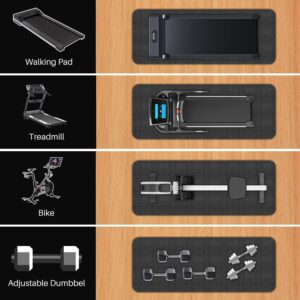 Treadmill Walking Pad Mat for Carpet Floors,Folding Treadmill Mat for Hardwood Floors,for Under Exercise Bike, Exercise Equipment Mat,Reduce Noise Shock Absorption