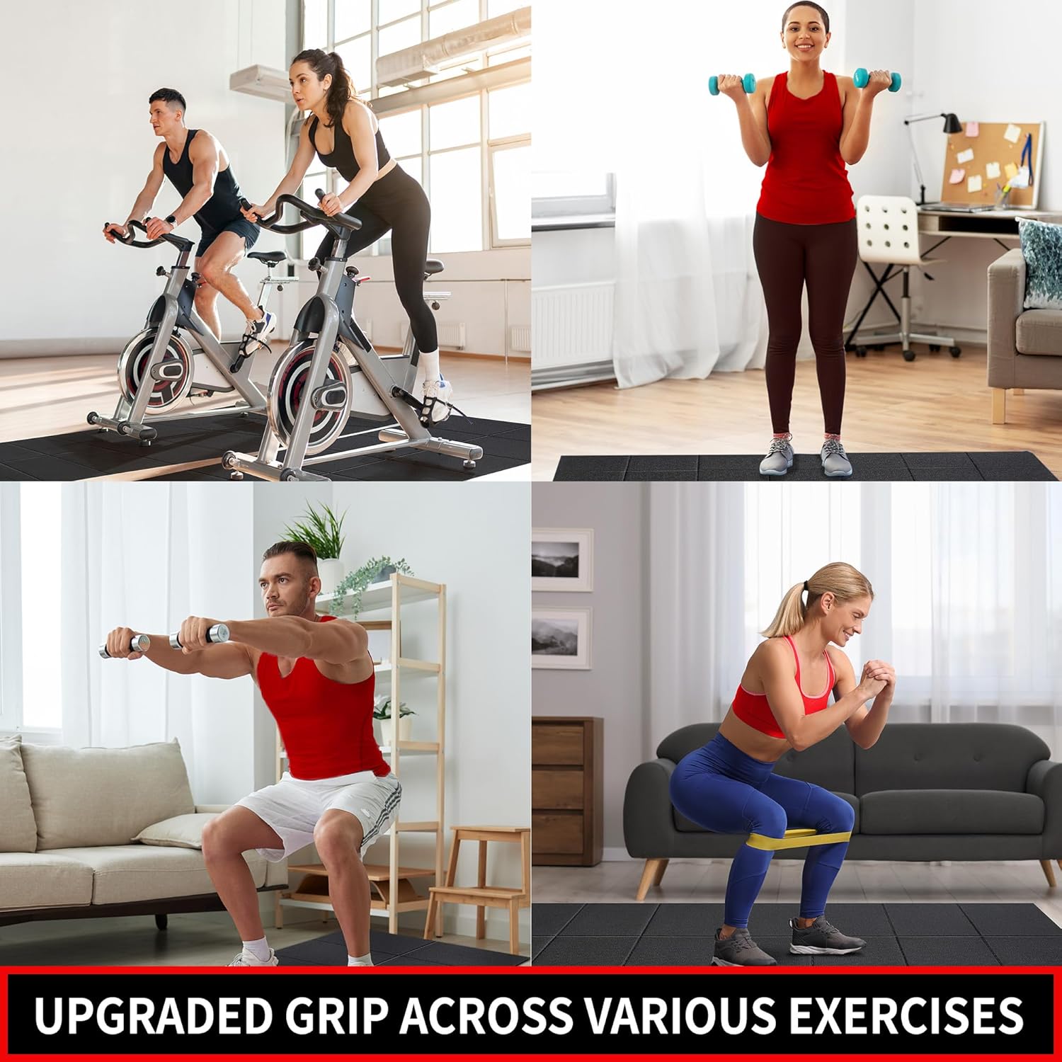 Treadmill Mat, 7'x3'/6'x3'/6'x2.5'/5.6'x2'/4'x2', 6mm Thick Exercise Equipment Gym Mat for Hardwood FloorCarpet, Compatible with Peloton Bike, Indoor Spin Bike, Elliptical - Image 7